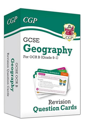 New Grade 9-1 GCSE Geography OCR B Revision Question Cards: perfect for catch-up and the 2022 and 2023 exams (CGP GCSE Geography 9-1 Revision)
