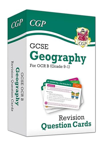 New Grade 9-1 GCSE Geography OCR B Revision Question Cards: perfect for catch-up and the 2022 and 2023 exams (CGP GCSE Geography 9-1 Revision)