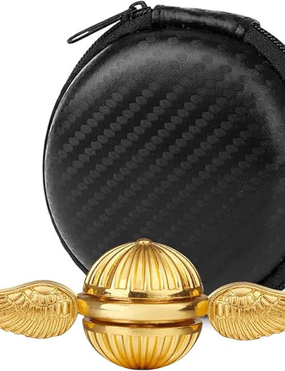 Umnodobn Gold Fidget Spinner Magic Orb Anxiety Toys Stress Relief Reducer Spin Fidgets Hand Bearing Tri Spinner Finger Spinners Toy Focus Fidgeting Restless Novelty Gift for Adults Kids
