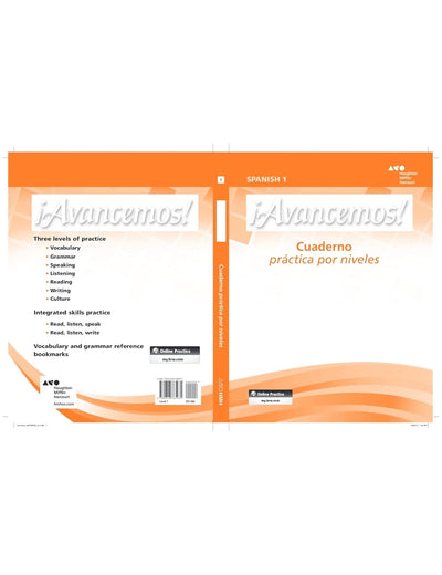 Avancemos: Cuaderno, Practica por niveles, Student Edition, Level 1