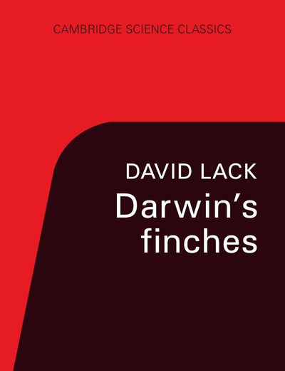 Darwin's Finches (Cambridge Science Classics)