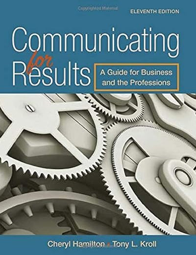 Communicating for Results: A Guide for Business and the Professions (MindTap Course List)
