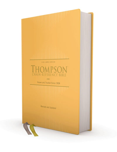 KJV, Thompson Chain-Reference Bible, Hardcover, Yellow Gold, Red Letter, Comfort Print