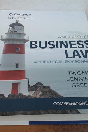 Anderson's Business Law & The Legal Environment - Comprehensive Edition (MindTap Course List)