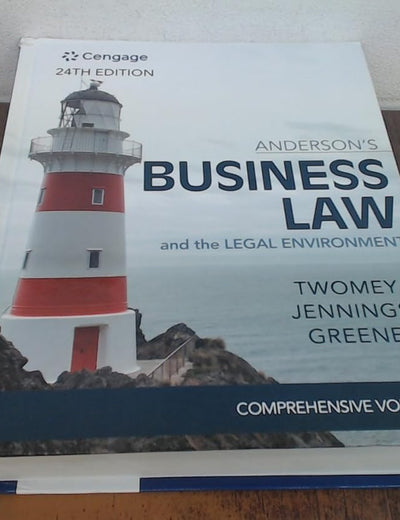 Anderson's Business Law & The Legal Environment - Comprehensive Edition (MindTap Course List)
