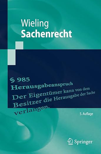 Sachenrecht (Springer-Lehrbuch) (German Edition)