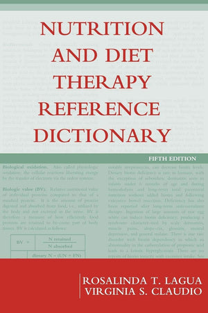 Nutrition and Diet Therapy Reference Dictionary