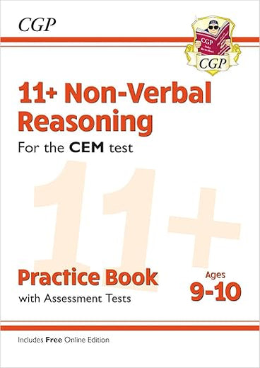 New 11+ CEM Non-Verbal Reasoning Practice Book & Assessment Tests - Ages 9-10 (with Online Edition) (CGP 11+ CEM)