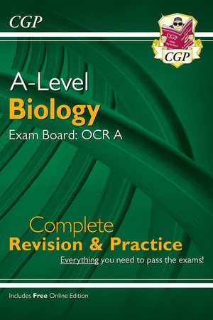 New A-Level Biology for 2018: OCR A Year 1 & 2 Complete Revision & Practice with Online Edition (CGP A-Level Biology)
