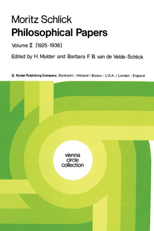Philosophical Papers: Volume II: (1925-1936): 002