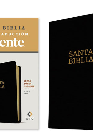 Santa Biblia NTV, letra súper gigante (SentiPiel, Negro, Letra Roja) (Spanish Edition)