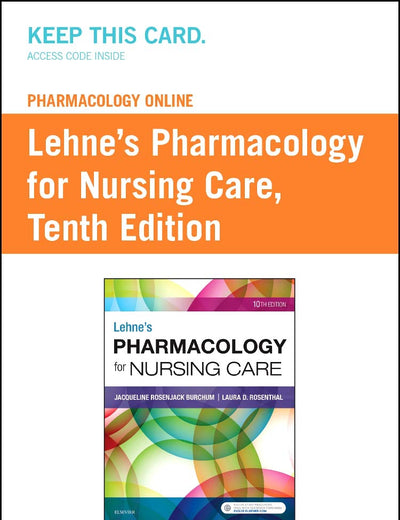 Pharmacology Online for Lehne's Pharmacology for Nursing Care (Access Card)