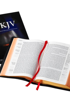 KJV Clarion Reference Bible, Black Edge-lined Goatskin Leather, KJ486:XE Black Goatskin Leather