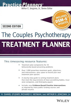 The Couples Psychotherapy Treatment Planner, with DSM-5 Updates (PracticePlanners)