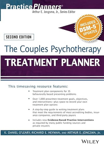 The Couples Psychotherapy Treatment Planner, with DSM-5 Updates (PracticePlanners)