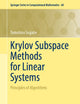 Krylov Subspace Methods for Linear Systems: Principles of Algorithms (Springer Series in Computational Mathematics, 60)