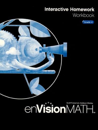 EnVision Math 2009 Interactive Homework Workbook, Grade 4