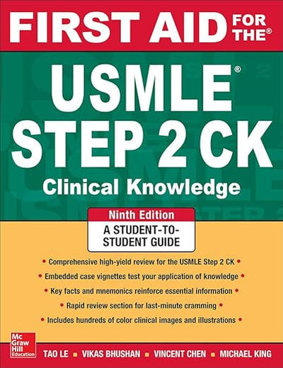 First Aid for the USMLE Step 2 CK, Ninth Edition