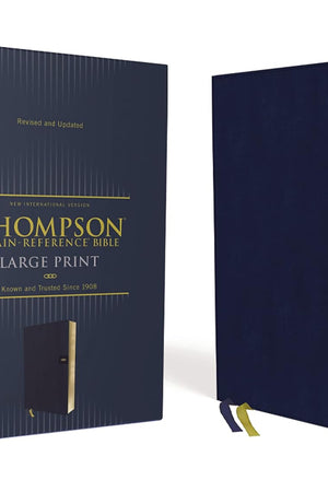 NIV, Thompson Chain-Reference Bible, Large Print, Leathersoft, Navy, Red Letter, Comfort Print