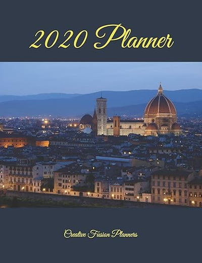 2020 Planner: Florence 2020 Journal Notebook - Planner Diary & Monthly Calendar - Best Diary, Italy 2020, Journal - 8x10
