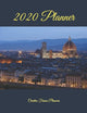 2020 Planner: Florence 2020 Journal Notebook - Planner Diary & Monthly Calendar - Best Diary, Italy 2020, Journal - 8x10