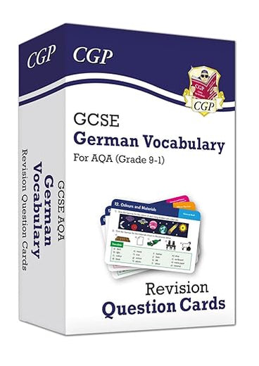 New Grade 9-1 GCSE AQA German: Vocabulary Revision Question Cards: ideal for catch-up and the 2022 and 2023 exams (CGP GCSE German 9-1 Revision)