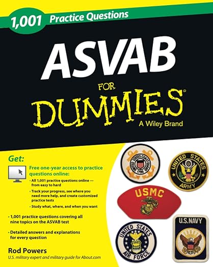1,001 ASVAB Practice Questions For Dummies (+ Free Online Practice)
