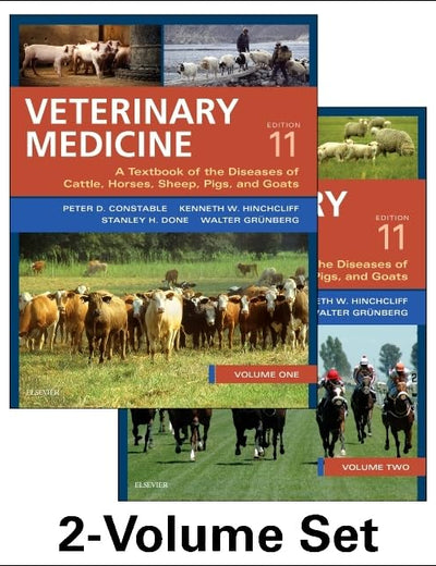 Veterinary Medicine: A textbook of the diseases of cattle, horses, sheep, pigs and goats - two-volume set
