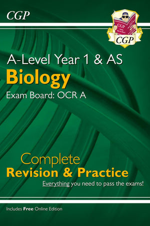 New A-Level Biology for 2018: OCR A Year 1 & AS Complete Revision & Practice with Online Edition (CGP A-Level Biology)