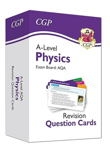 New A-Level Physics AQA Revision Question Cards: ideal for catch-up and the 2022 and 2023 exams (CGP A-Level Physics)