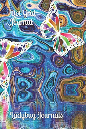Dot Grid Journal: Abstract Butterfly Pattern Notebook Dotted Grid