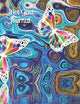 Dot Grid Journal: Abstract Butterfly Pattern Notebook Dotted Grid