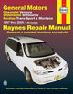 Chevrolet Venture, Oldsmobile Silhouette, Pontiac Trans Sport & Montana (97-05) Haynes Repair Manual