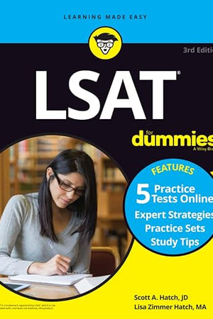 LSAT For Dummies: Book + 5 Practice Tests Online