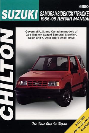 Suzuki Samurai, Sidekick, and Tracker, 1986-98 (Chilton Total Car Care Series Manuals)