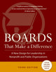 Boards That Make a Difference: A New Design for Leadership in Nonprofit and Public Organizations (J-B Carver Board Governance Series)
