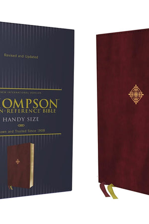 NIV, Thompson Chain-Reference Bible, Handy Size, Leathersoft, Burgundy, Red Letter, Comfort Print