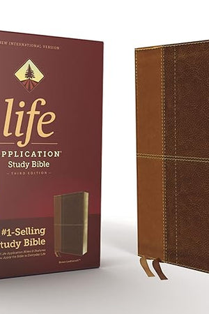 NIV, Life Application Study Bible, Third Edition, Leathersoft, Brown, Red Letter