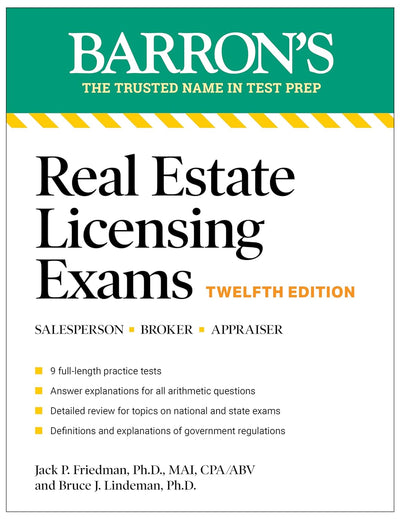 Real Estate Licensing Exams, Twelfth Edition (Barron's Test Prep)