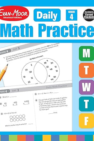 Evan-Moor Daily Math Practice, Grade 4
