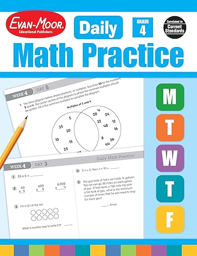 Evan-Moor Daily Math Practice, Grade 4
