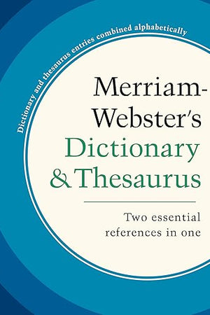 Merriam-Webster's Dictionary and Thesaurus, Hardcover