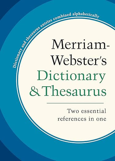 Merriam-Webster's Dictionary and Thesaurus, Hardcover