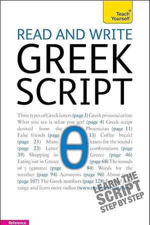 Read and write Greek script (Teach Yourself)