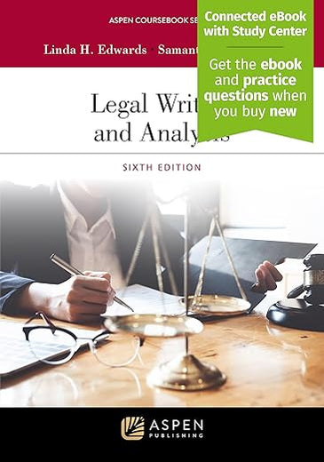 Legal Writing and Analysis: [Connected eBook with Study Center] (Aspen Coursebook)