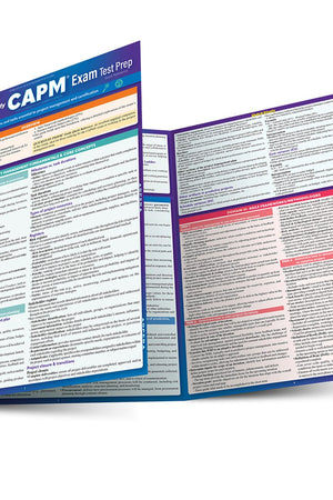 QuickStudy CAPM® Exam Test Prep: Laminated Reference Guide