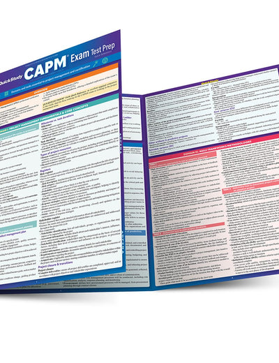 QuickStudy CAPM® Exam Test Prep: Laminated Reference Guide
