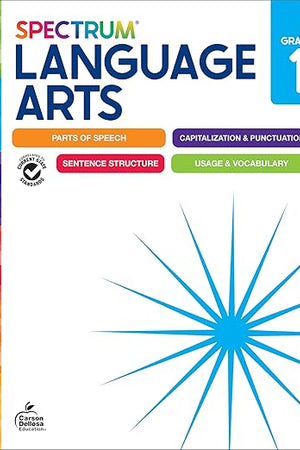 Spectrum Language Arts 1st Grade Workbooks, ELA Activity Book for Kids Ages 6-7, Parts of Speech, Sentence Structure, English Grammar, Vocabulary, Spelling and More, Classroom or Homeschool Curriculum