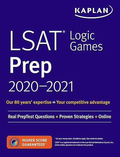 LSAT Logic Games Prep 2020-2021: Real PrepTest Questions + Proven Strategies + Online (Kaplan Test Prep)