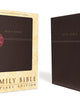 NIV, Family Bible (Keepsake Edition), Leathersoft, Burgundy, Red Letter